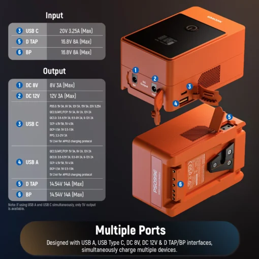 باتری قدرتمند برای فیلم‌برداری طولانی NEEWER PS099E - Image 3